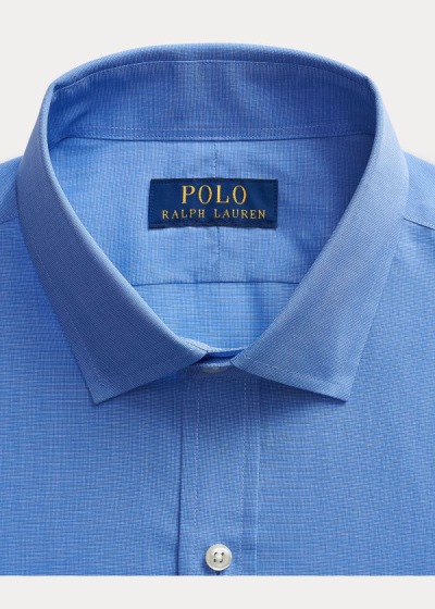 Camisa Polo Ralph Lauren Hombre Azules / Blancos - Slim Fit Poplin - ZCBNV9678